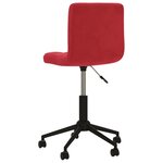 vidaXL Chaise pivotante de salle à manger Rouge bordeaux Velours