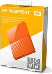 Disque dur externe Western Digital My Passport Ultra 1000Go (1To) USB 3.0 / 2.0 (Orange)