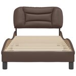 vidaXL Cadre de lit sans matelas Hvar marron 80x200 cm similicuir