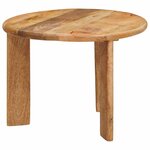 vidaXL Tables basses gigognes 2 Pièces Marron Bois de mangue massif