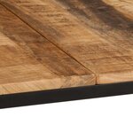 vidaXL Table à manger 220x90x75 cm bois de manguier massif brut