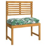 vidaXL Coussin pour assise de palette Floral 4 Pièces Motif de feuille