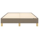 vidaXL Cadre de lit sans matelas taupe 120x200 cm tissu