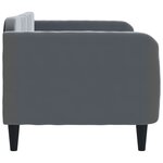 vidaXL Lit de repos gris foncé 80x200 cm velours