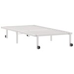 vidaXL Cadre de lit sans matelas pliable blanc 90x190 cm acier