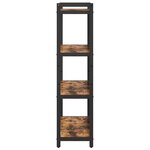 vidaXL Bibliothèque Chêne fumé 80 x 30 x 118 cm Bois d'ingénierie
