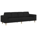 Ensemble de Canapés Noir tissu
