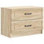 vidaXL Cabinet de chevet avec tiroir Chêne Sonoma 62 x 34 5 x 44 5 cm