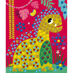 Jeu créatif - Tableaux mosaïques - Dinosaures - 8 modèles + mosaïques en mousse - Janod