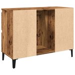 vidaXL Armoire d'évier vieux bois 80x33x60 cm bois d'ingénierie