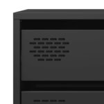 vidaXL Buffet noir 68x39x73 5 cm acier laminé à froid