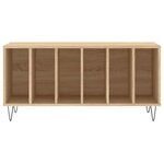 vidaXL Armoire à disques chêne sonoma 100x38x48 cm bois d'ingénierie