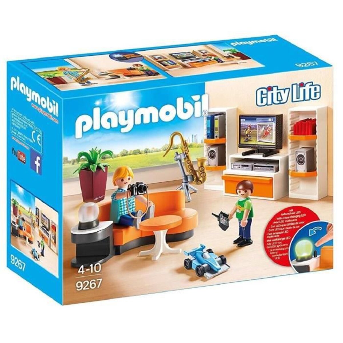 Playmobil 9267 - city life - la maison moderne - salon équipé - La