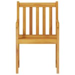 vidaXL Ensemble de salle à manger pour jardin 5 Pièces Marron