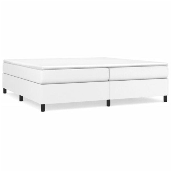 vidaXL Cadre de lit sans matelas blanc 200x200 cm similicuir