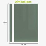 ACROPAQ 10 Classeurs de rapport A4- 10 Classeurs de présentation A4 en polypropylène- Vert pastel