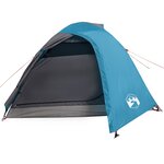 vidaXL Tente de camping à dôme 4 personnes bleu imperméable