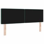 vidaXL Tête de Lit en Velours Argyle Manuel Vert foncé 140 cm Velours