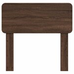 vidaXL Tête de lit Chêne brun 80 cm Bois d'ingénierie