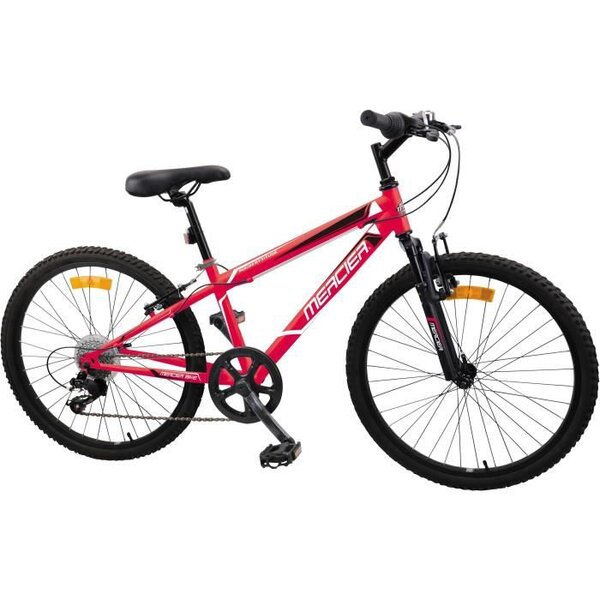 MERCIER Vélo 24'' Cadre Slooping 6 vitesses - Mixte - Rouge