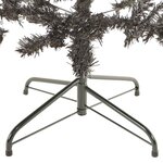 vidaXL Sapin de Noël étroit Noir 210 cm