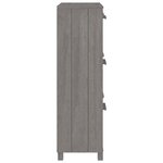 vidaXL Armoire à chaussures HAMAR Gris clair 59 5x35x117 cm Pin massif