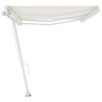vidaXL Auvent manuel rétractable sur pied 600x300 cm Crème