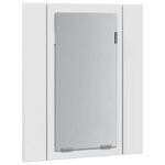 vidaXL Armoire salle de bain à miroir LED Blanc 40x12x45 cm Acrylique