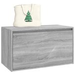 vidaXL Banc d'entrée 80x40x45 cm Sonoma gris Bois d'ingénierie