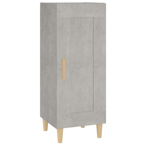 vidaXL Buffet Gris béton 34 5x34x90 cm Bois d'ingénierie