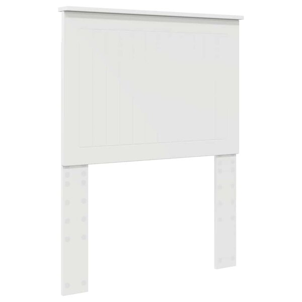 vidaXL Tête de lit avec tête de lit Blanc 75 cm Bois d'ingénierie