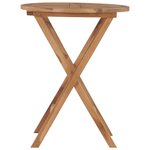 vidaXL Table pliable de jardin 60 cm Bois de teck solide