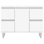 vidaXL Armoire de salle de bain blanc 80x33x60 cm bois d'ingénierie