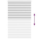 vidaXL Store zèbre gris clair largeur du tissu 135 9 cm polyester