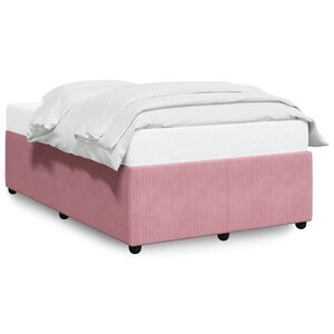 vidaXL Cadre de lit sans matelas rose 120x190 cm velours