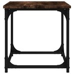 vidaXL Table d'appoint Chêne fumé 40x40x40 cm Bois d'ingénierie