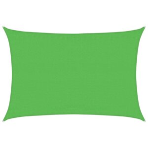 vidaXL Voile d'ombrage 160 g/m² Vert clair 3 5x5 m PEHD