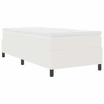 vidaXL Lit à ressorts Crème et Blanc 203 x 100 x 60 cm