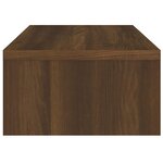 vidaXL Support de moniteur Chêne marron 42x24x13 cm Bois d'ingénierie