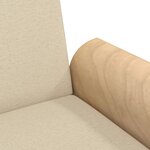 vidaXL Canapé-lit avec accoudoirs crème tissu