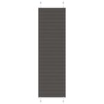 vidaXL Store plissé noir 65x200 cm largeur du tissu 64 4 cm polyester