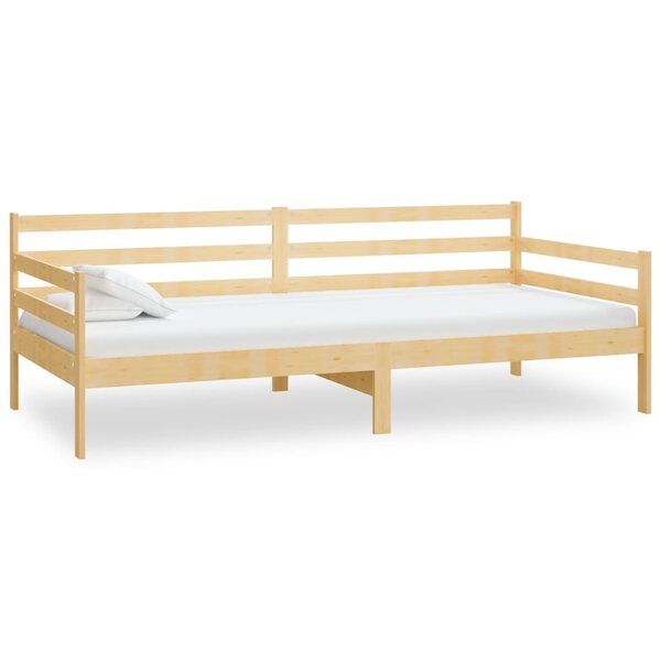 vidaXL Lit de jour sans matelas bois de pin massif 90x200 cm