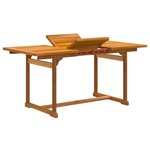 vidaXL Ensemble à manger de jardin 5Pièces bois d'acacia solide textilène