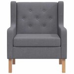 vidaXL Fauteuil gris tissu