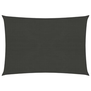 vidaXL Voile d'ombrage 160 g/m² Anthracite 3 5x4 5 m PEHD