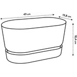 Planteur Ovale - Plastique - Ø 50 - Leaf Green
