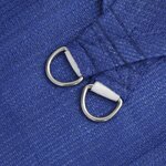 vidaXL Voile d'ombrage 160 g/m² carré bleu 3 6x3 6 m PEHD