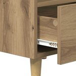 vidaXL Armoire de lit avec tiroir chêne artisanal 40 x 35 x 47.5 cm