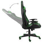 vidaXL Chaise de jeu pivotante Vert PVC