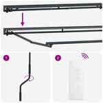 vidaXL Auvent rétractable électrique Beige et Anthracite 4 5 × 3 m